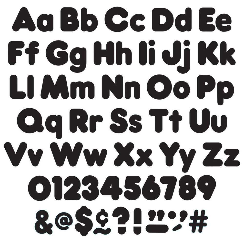 Black 4-Inch Casual Uppercase/Lowercase Combo Pack Ready Letters®-Letters-Tools 4 Teaching-Classroom Decor and More