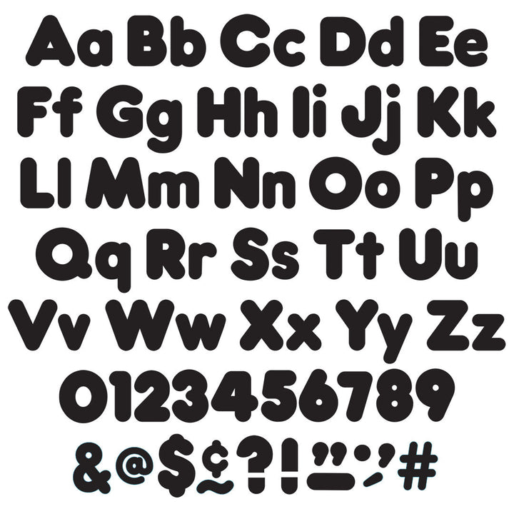 Black 4-Inch Casual Uppercase/Lowercase Combo Pack Ready Letters®-Letters-Tools 4 Teaching-Classroom Decor and More