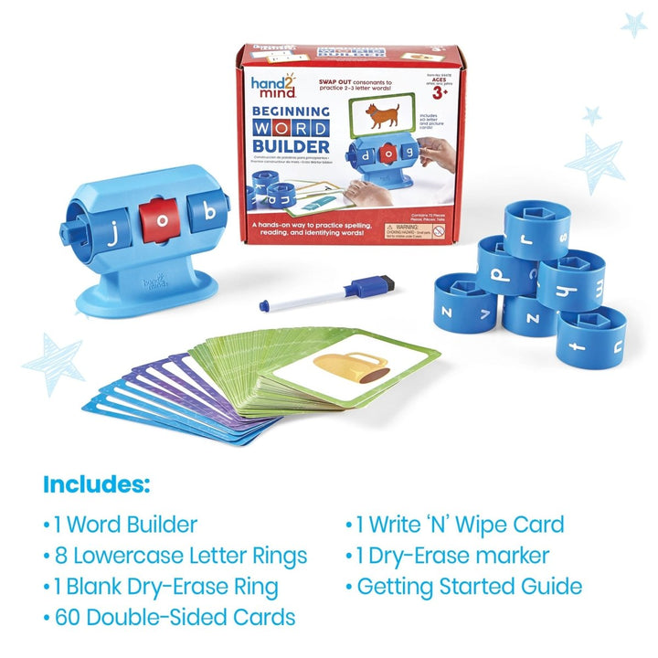 Beginning Word Builder-Subjects - Reading - Reading Manipulatives-Tools 4 Teaching-Classroom Decor and More