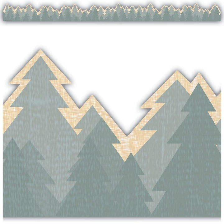 Moving Mountains Road Trip Trees Die-Cut Border Trim-Borders-Tools 4 Teaching-Classroom Decor and More