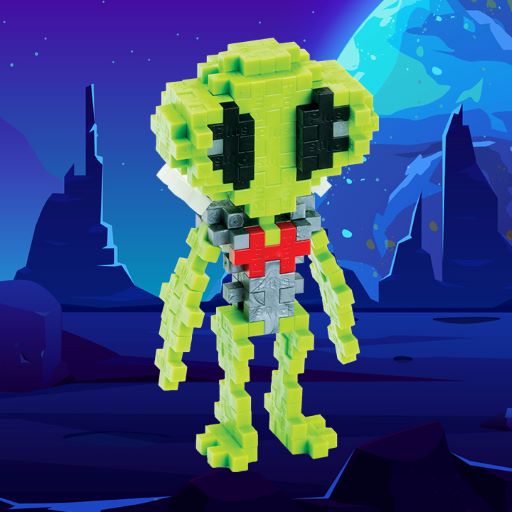 PLUS PLUS® Tube - 70 PC - Alien-Plus Plus-Tools 4 Teaching-Classroom Decor and More