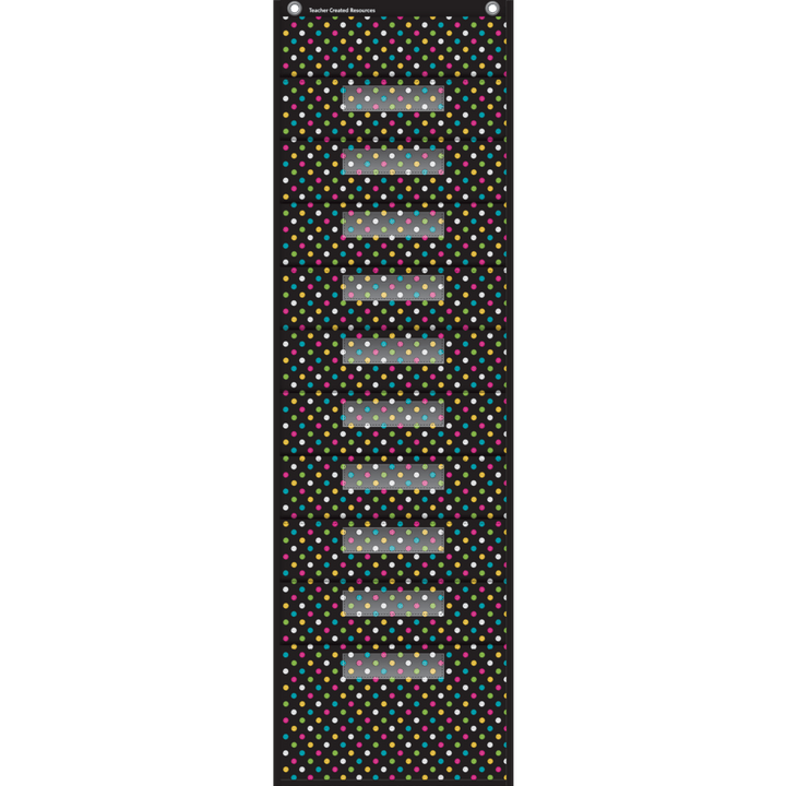 Chalkboard Brights 10 Pocket File Storage Pocket Chart-Pocket Charts-Tools 4 Teaching-Classroom Decor and More