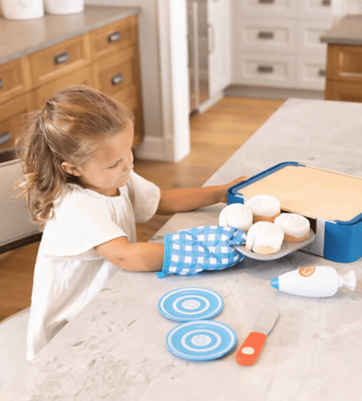 Pretendables Cinnamon Roll Set-Play Food-Tools 4 Teaching-Classroom Decor and More