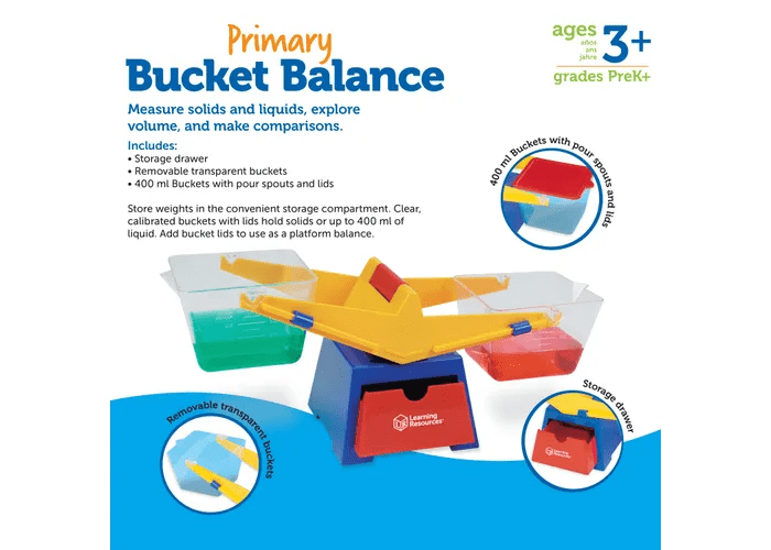 Primary Bucket Balance-Fractions, Geometry & Measurement-Tools 4 Teaching-Classroom Decor and More