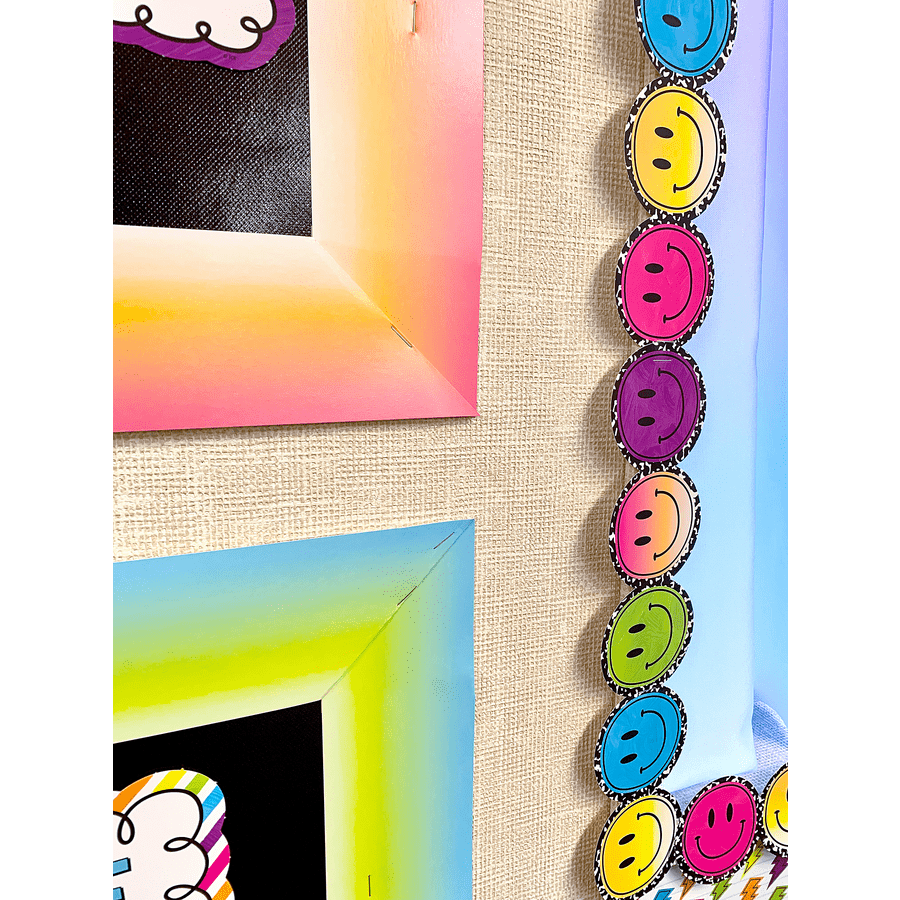 Brights 4Ever Aqua and Lime Color Wash Straight Border Trim-Borders-Tools 4 Teaching-Classroom Decor and More