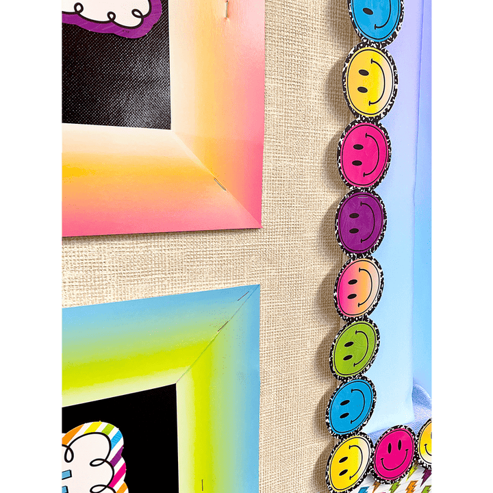 Brights 4Ever Aqua and Lime Color Wash Straight Border Trim-Borders-Tools 4 Teaching-Classroom Decor and More