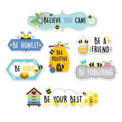 Busy Bee Positive Mini Bulletin Board-Mini Bulletin Boards-Tools 4 Teaching-Classroom Decor and More