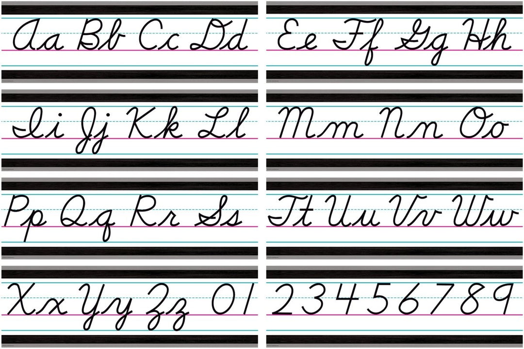 Modern Farmhouse Cursive Writing Bulletin Board-Bulletin Board Sets-Tools 4 Teaching-Classroom Decor and More