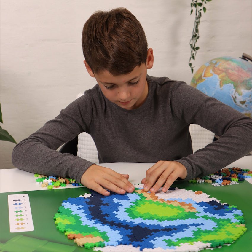 PLUS PLUS® Puzzle by Number® - 800 PC - Earth-Plus Plus-Tools 4 Teaching-Classroom Decor and More