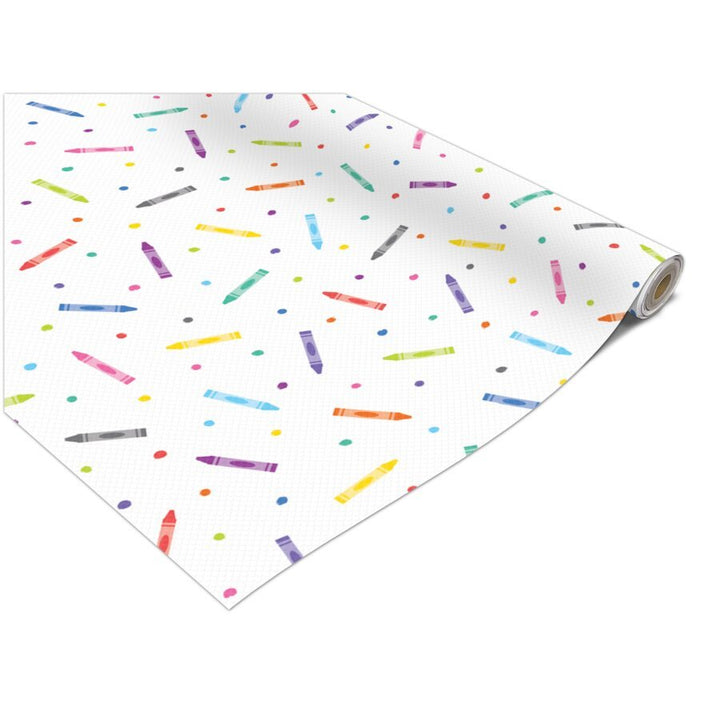 Better Than Paper® Bulletin Board Roll: Colorful Crayons-Bulletin Board Paper - Better Than Paper-Tools 4 Teaching-Classroom Decor and More