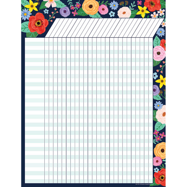 Wildflowers Incentive Chart-Incentive Charts-Tools 4 Teaching-Classroom Decor and More