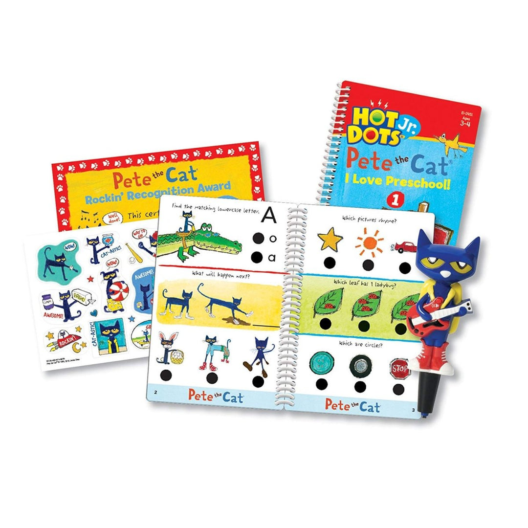 Hot Dots® Jr. Pete the Cat® I Love Preschool! Set with Pete the Cat®—Your Groovin', Schoolin', Friend Pen-Hot Dots-Tools 4 Teaching-Classroom Decor and More