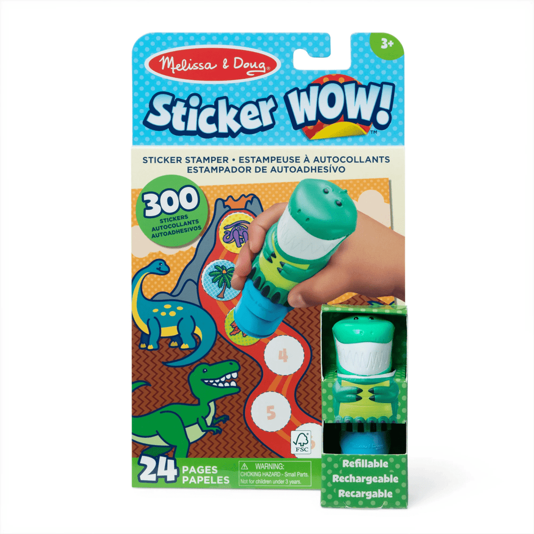 Sticker WOW!® Activity Pad & Sticker Stamper - Dinosaur-Activity Pads-Tools 4 Teaching-Classroom Decor and More