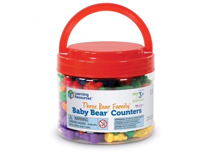 Three Bear Family® Baby Bear™ Counters, Set of 102-Numbers, Counting & Sorting-Tools 4 Teaching-Classroom Decor and More