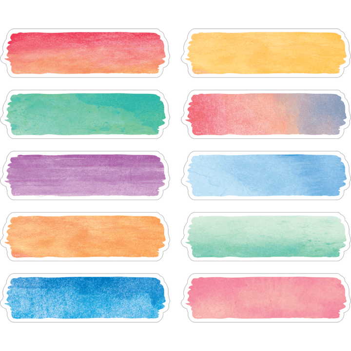 Watercolor Labels-Accents-Tools 4 Teaching-Classroom Decor and More