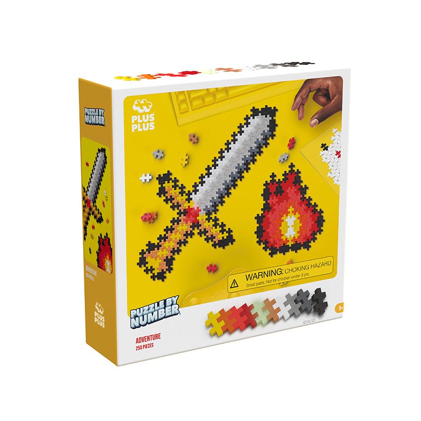 PLUS PLUS® Puzzle by Number® - 250 PC - Adventure-Plus Plus-Tools 4 Teaching-Classroom Decor and More