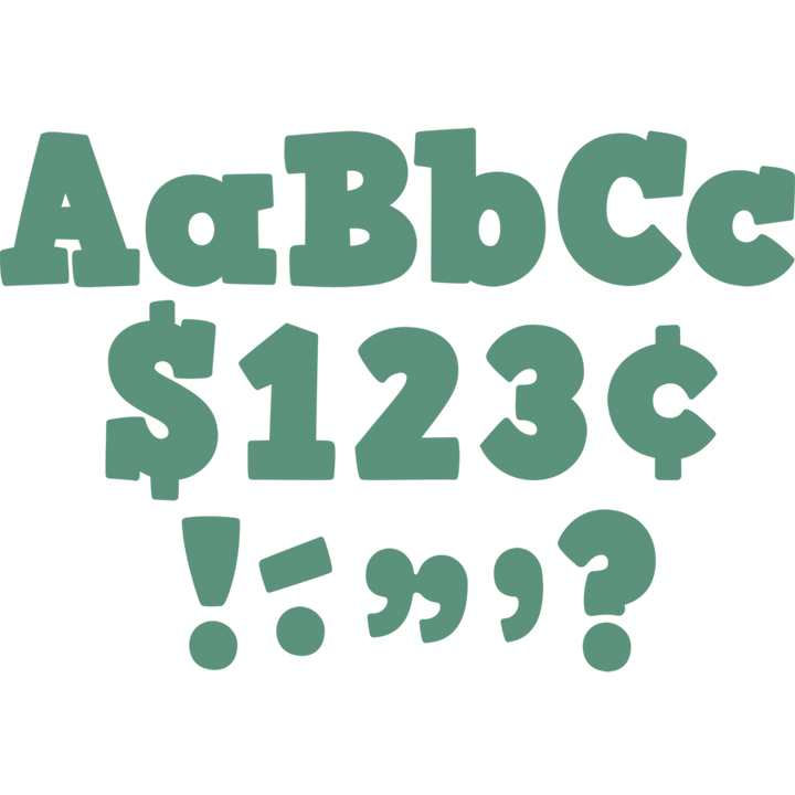 Eucalyptus Green 4" Bold Block Letters Combo Pack-Letters-Tools 4 Teaching-Classroom Decor and More