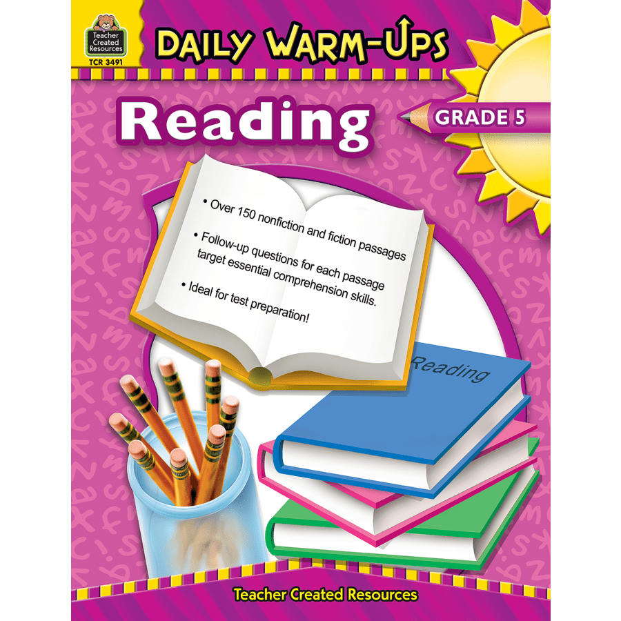 Daily Warm-Ups: Reading Grade 5-Subjects - Reading - Reading Books-Tools 4 Teaching-Classroom Decor and More