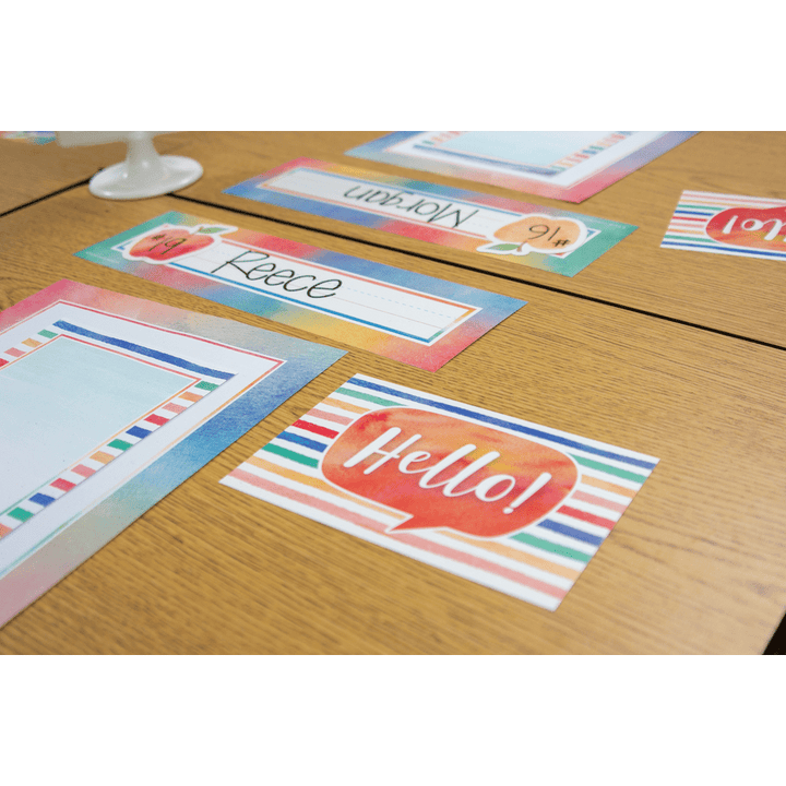 *Watercolor Hello Postcards-Postcards-Tools 4 Teaching-Classroom Decor and More