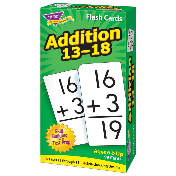 Addition 13-18 Skill Drill Flash Cards-Flashcards-Tools 4 Teaching-Classroom Decor and More