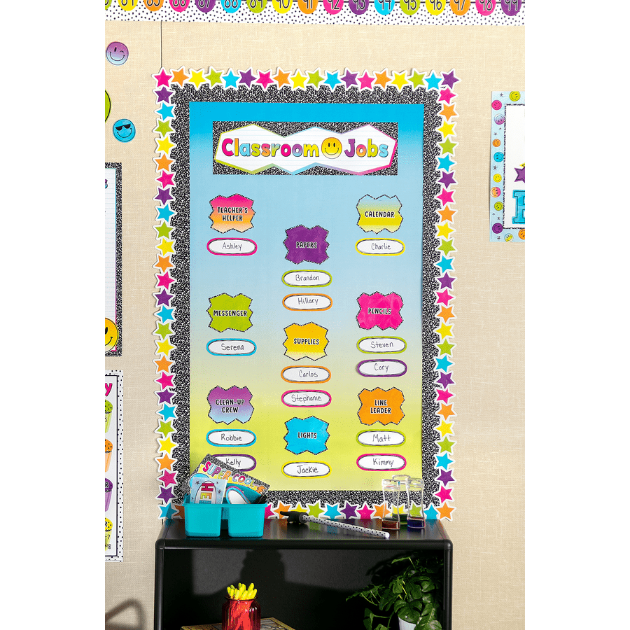 Brights 4Ever Classroom Jobs Mini Bulletin Board-Bulletin Board Sets-Tools 4 Teaching-Classroom Decor and More