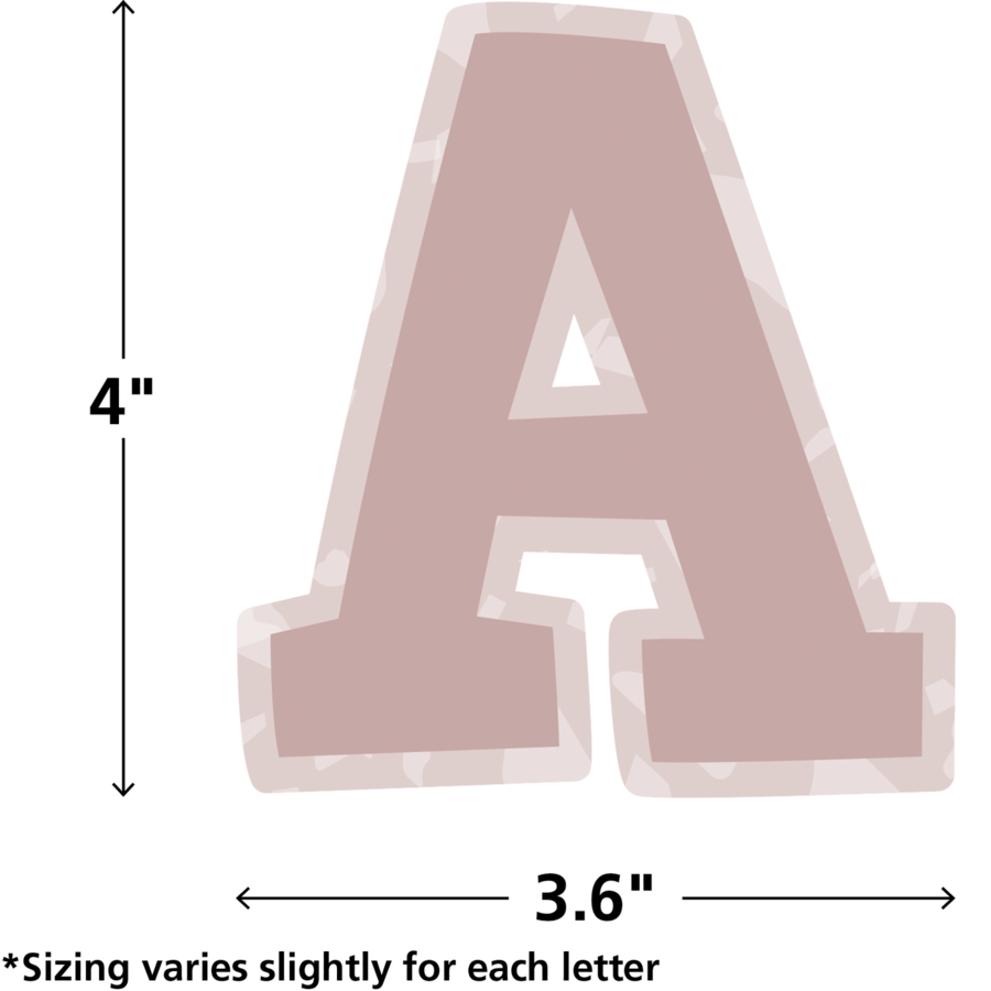 Terrazzo Tones Bold Block 4" Letters Combo Pack-Letters-Tools 4 Teaching-Classroom Decor and More