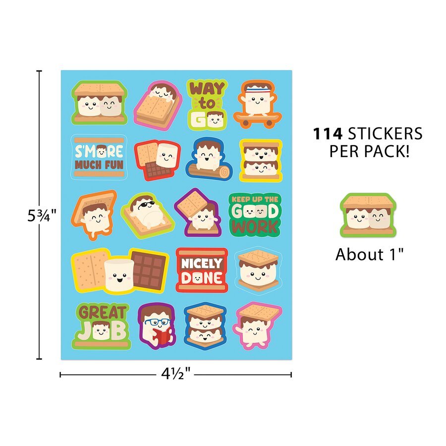 S'mores Smelly Stickers-Stickers-Tools 4 Teaching-Classroom Decor and More