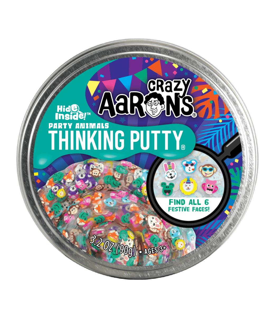 Crazy Aaron's® - Hide Inside!™ Party Animals Thinking Putty®-Thinking Putty-Tools 4 Teaching-Classroom Decor and More
