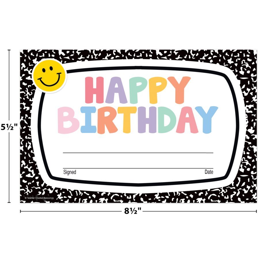 Cool for School Happy Birthday Awards-Birthday-Tools 4 Teaching-Classroom Decor and More