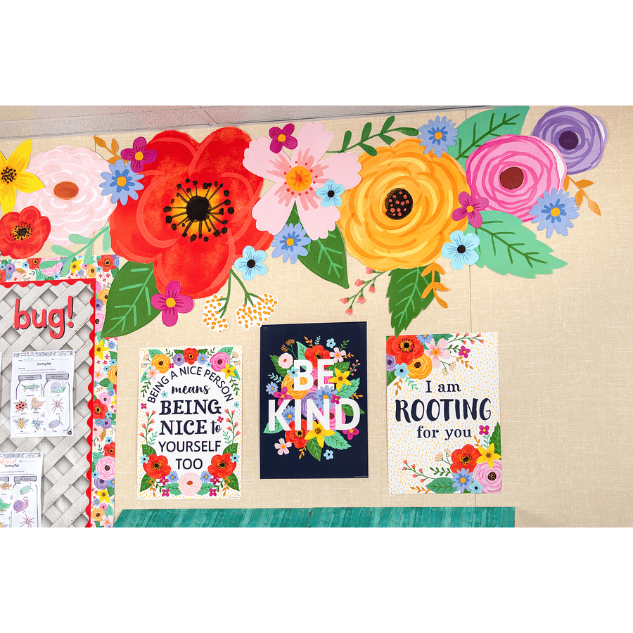 Wildflowers Be Kind Positive Poster-Posters-Tools 4 Teaching-Classroom Decor and More