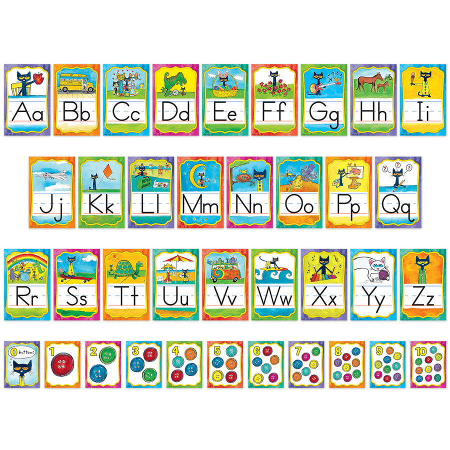 Pete the Cat Alphabet Bulletin Board Set-Bulletin Board Sets-Tools 4 Teaching-Classroom Decor and More