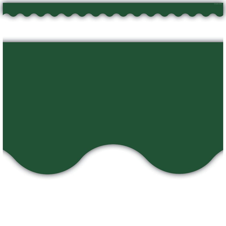 Pine Green Scalloped Border Trim-Borders-Tools 4 Teaching-Classroom Decor and More