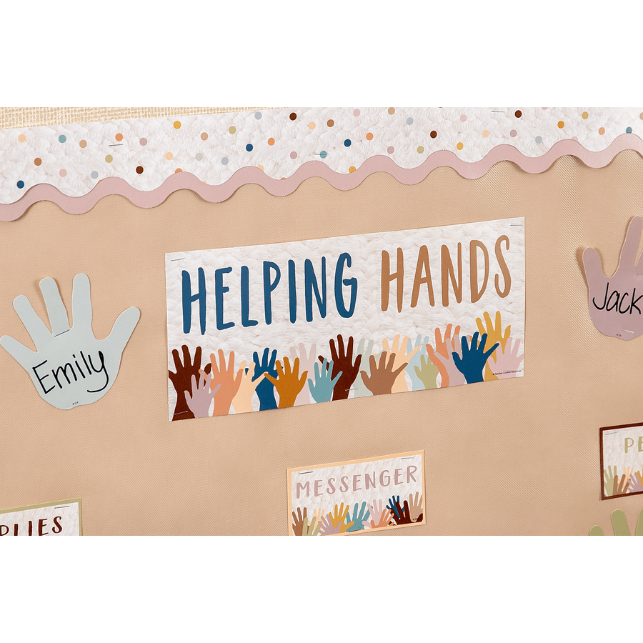 Everyone is Welcome Helping Hands Mini Bulletin Board-Mini Bulletin Boards-Tools 4 Teaching-Classroom Decor and More