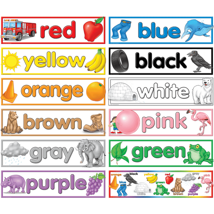 Colors Headlines-Mini Bulletin Boards-Tools 4 Teaching-Classroom Decor and More