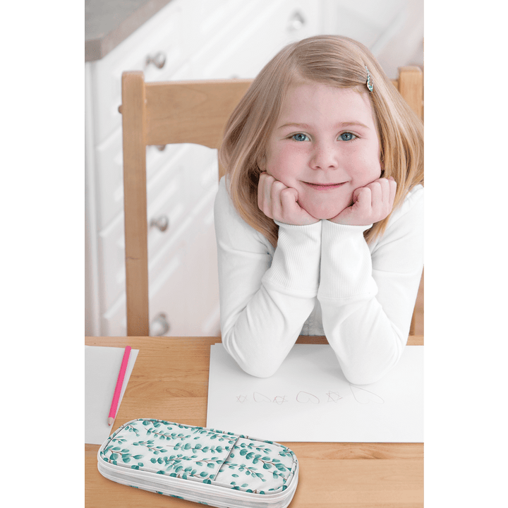 Pencil Case: Eucalyptus-Office Supplies-Tools 4 Teaching-Classroom Decor and More