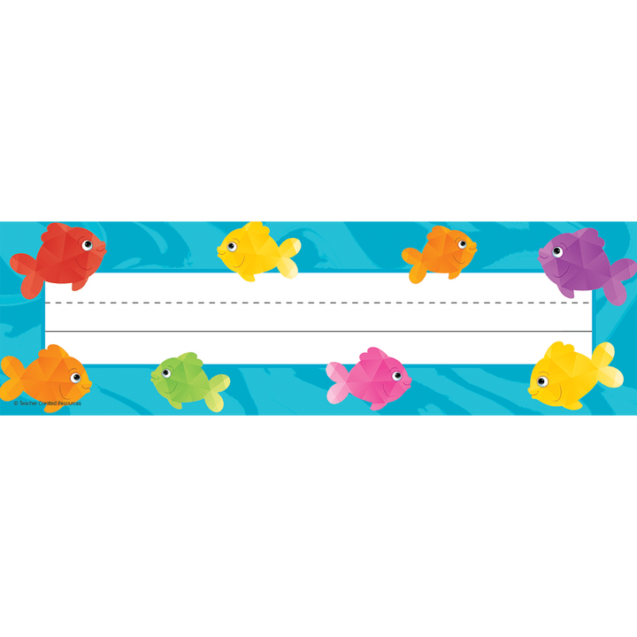 Colorful Fish Flat Name Plates-Nameplates & Name Tags-Tools 4 Teaching-Classroom Decor and More