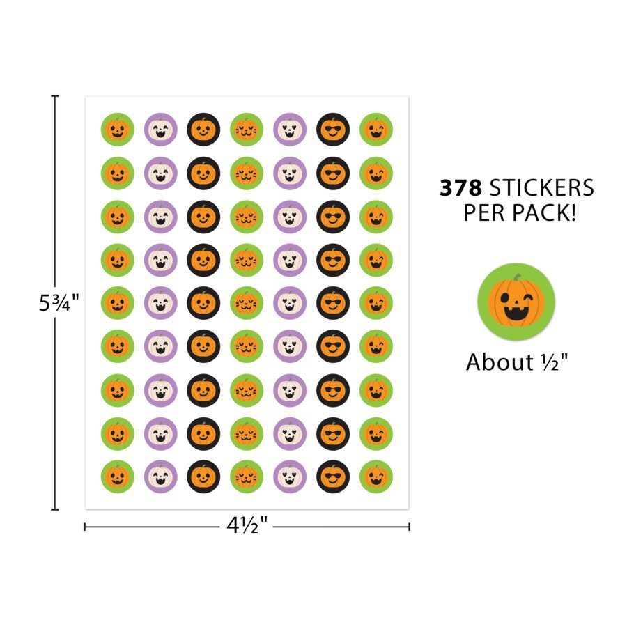 Halloween Pumpkin Mini Stickers-Tools 4 Teaching-Classroom Decor and More
