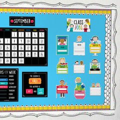 Stick Kids Class Jobs Mini Bulletin Board Set-Bulletin Board Sets-Tools 4 Teaching-Classroom Decor and More