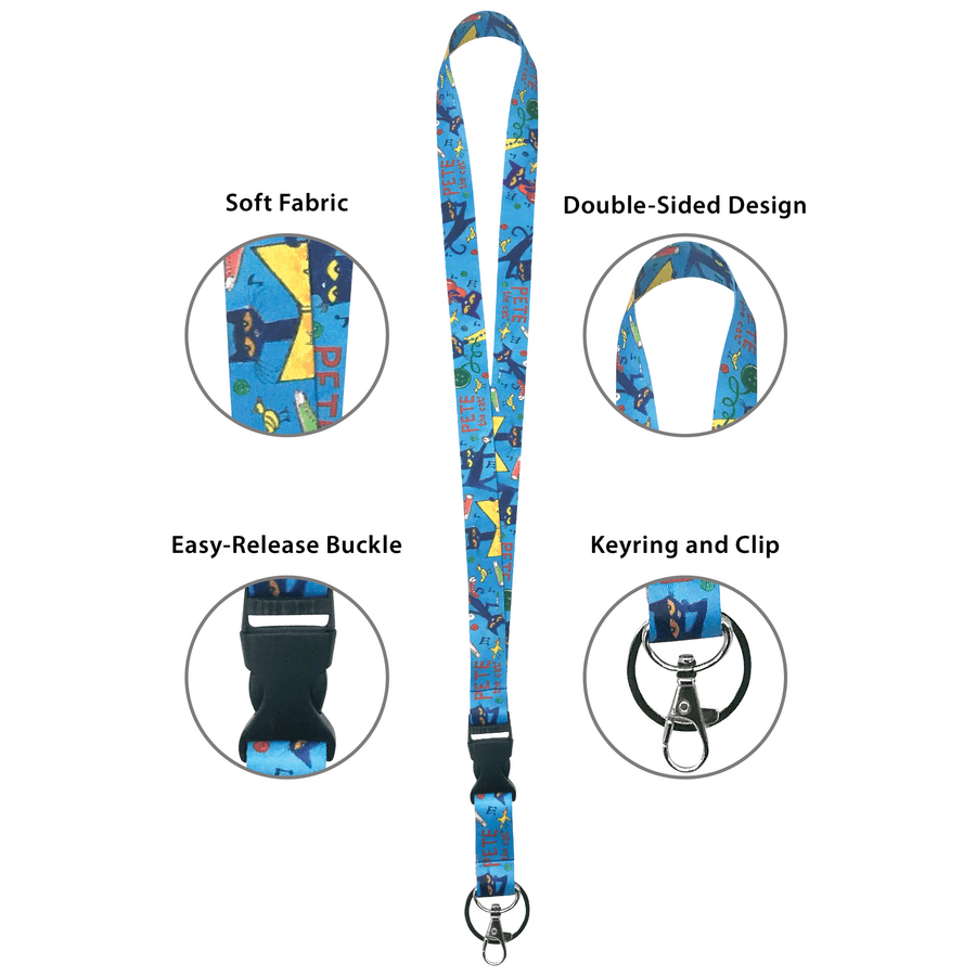Pete the Cat Lanyard-Badges-Tools 4 Teaching-Classroom Decor and More