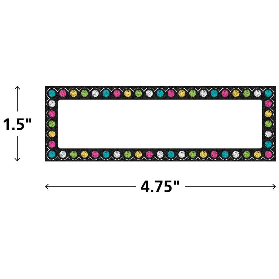Chalkboard Brights Labels Magnetic Accents-Magnetic-Tools 4 Teaching-Classroom Decor and More