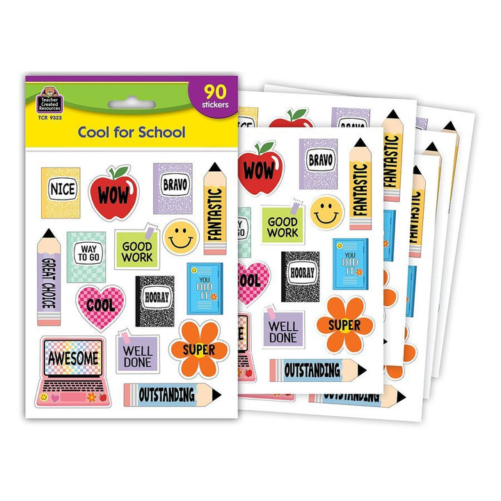 Cool for School Stickers-Stickers-Tools 4 Teaching-Classroom Decor and More
