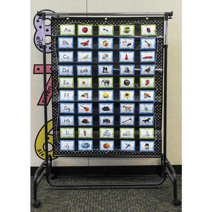 Chalkboard Brights 10 Pocket Chart-Pocket Charts-Tools 4 Teaching-Classroom Decor and More