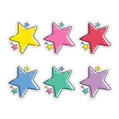 Star Bright Stars 6" Designer Cut-Outs-Accents-Tools 4 Teaching-Classroom Decor and More