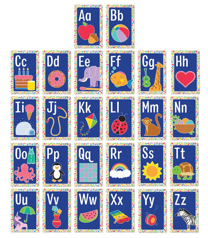 Alphabet Cards Mini Poster Set, Grade PK-2-Posters-Tools 4 Teaching-Classroom Decor and More