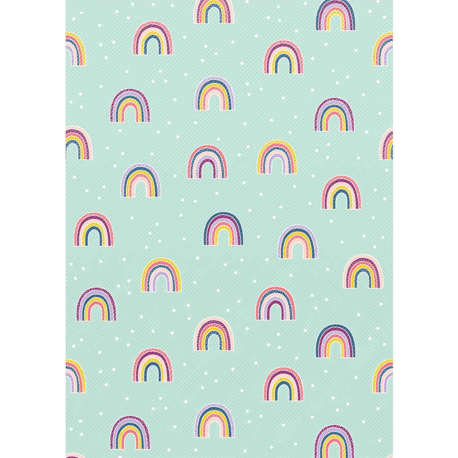 Better Than Paper® Bulletin Board Roll: Oh Happy Day Rainbows-Bulletin Board Paper - Better Than Paper-Tools 4 Teaching-Classroom Decor and More