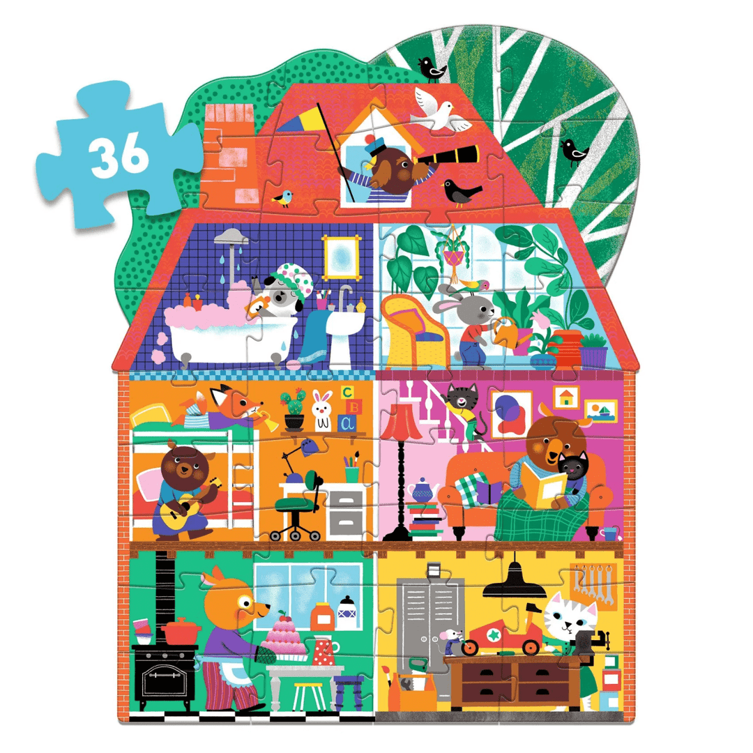 The Little Buddies' House 36 pc Giant Floor Jigsaw Puzzle-Puzzles-Tools 4 Teaching-Classroom Decor and More