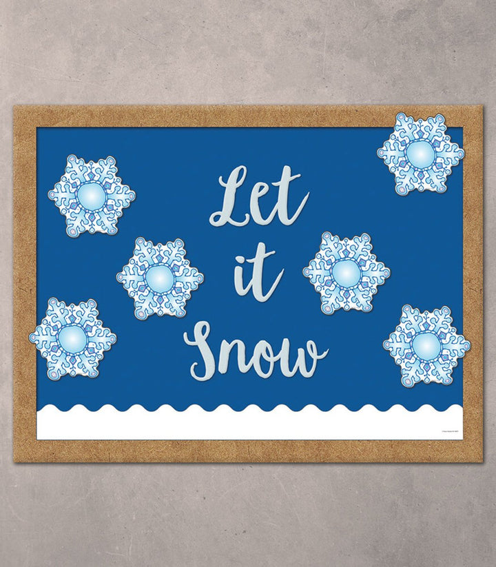 Snowflakes DJ Inkers Cutouts-Tools 4 Teaching-Classroom Decor and More