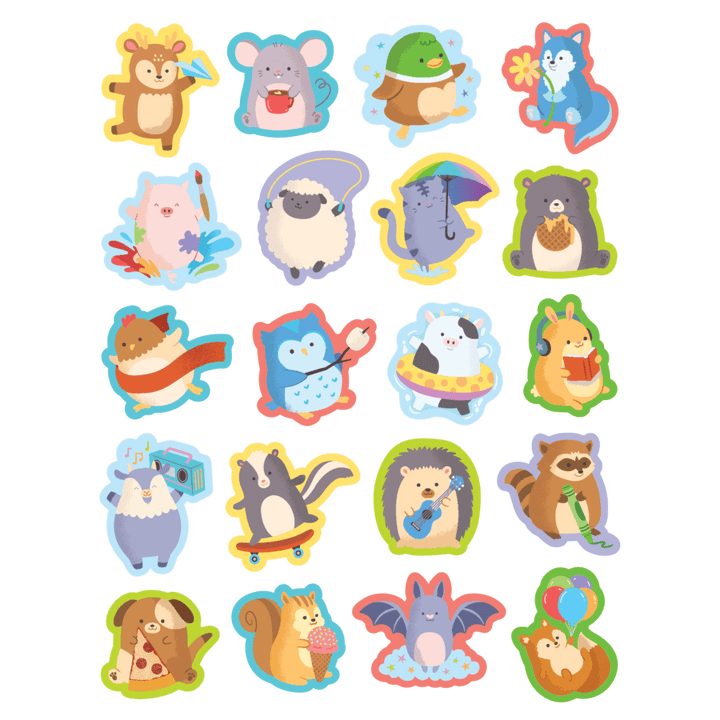 Cute Critter Stickers-Stickers-Tools 4 Teaching-Classroom Decor and More