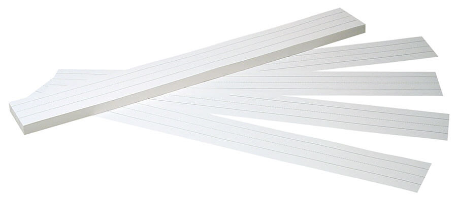 Pacon® Sentence Strips 3" X 24" White 100 Strips-Sentence Strips-Tools 4 Teaching-Classroom Decor and More