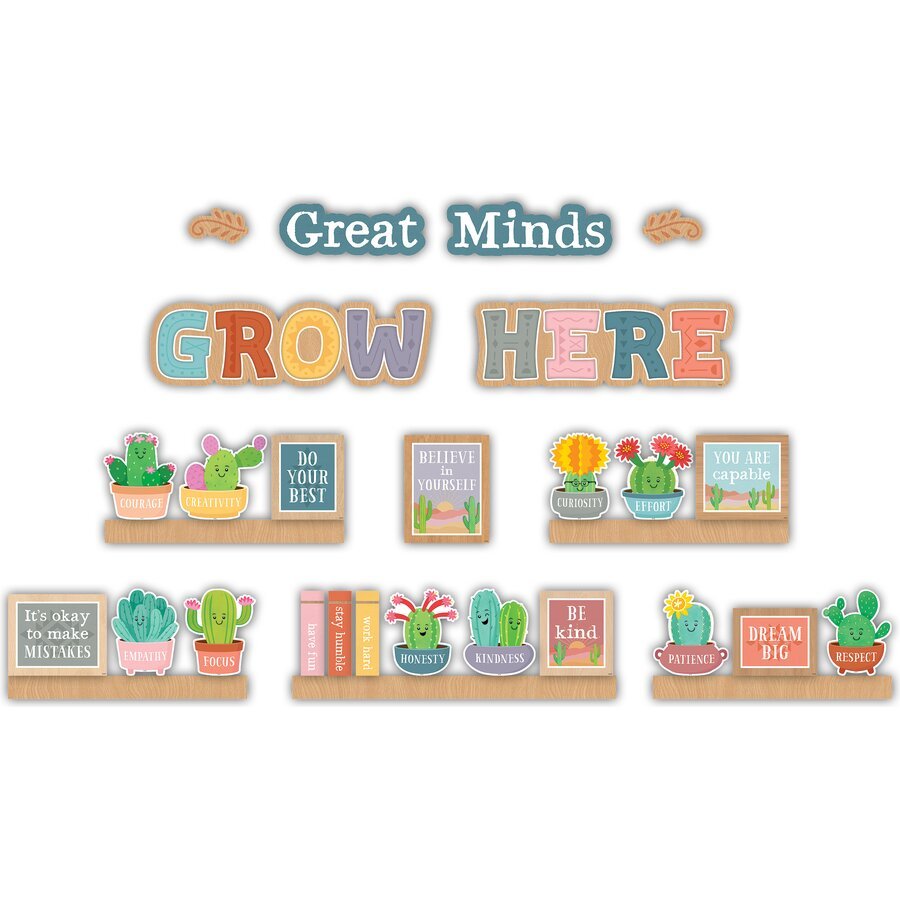 Happy Cactus Crew Mini Bulletin Board-Mini Bulletin Boards-Tools 4 Teaching-Classroom Decor and More